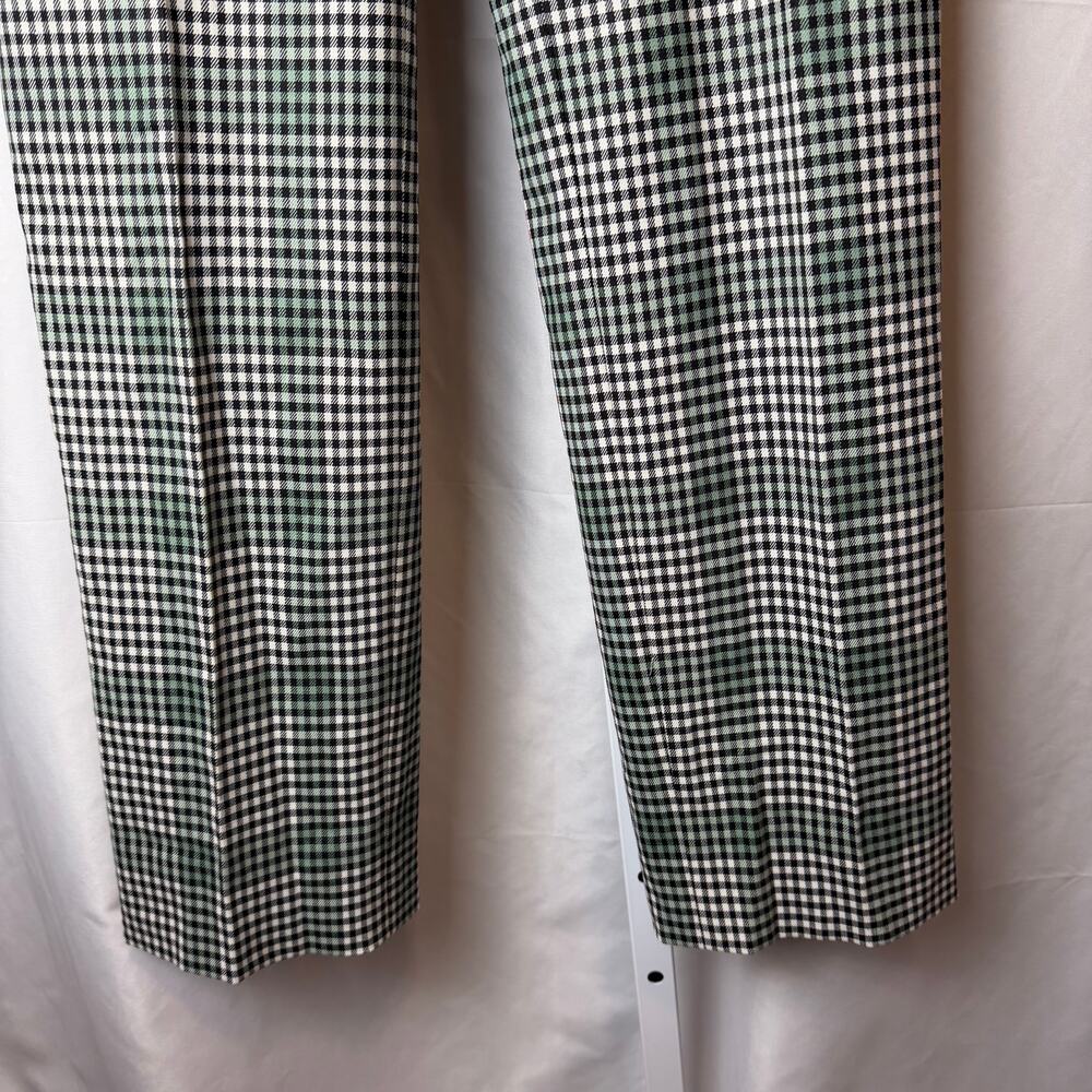 M.M.LaFleur Smith Straight Trouser Check Plaid Sharkskin Wool Pants 2 Preppy - Picture 7 of 9